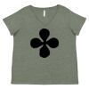 Curvy Collection Women's Fine Jersey V-Neck Tee Thumbnail
