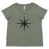 Curvy Collection Women's Fine Jersey V-Neck Tee Thumbnail