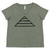 Curvy Collection Women's Fine Jersey V-Neck Tee Thumbnail