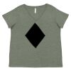 Curvy Collection Women's Fine Jersey V-Neck Tee Thumbnail