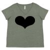 Curvy Collection Women's Fine Jersey V-Neck Tee Thumbnail
