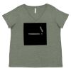 Curvy Collection Women's Fine Jersey V-Neck Tee Thumbnail