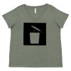 Curvy Collection Women's Fine Jersey V-Neck Tee Thumbnail