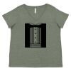 Curvy Collection Women's Fine Jersey V-Neck Tee Thumbnail