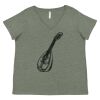 Curvy Collection Women's Fine Jersey V-Neck Tee Thumbnail