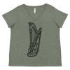Curvy Collection Women's Fine Jersey V-Neck Tee Thumbnail