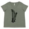 Curvy Collection Women's Fine Jersey V-Neck Tee Thumbnail