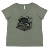 Curvy Collection Women's Fine Jersey V-Neck Tee Thumbnail