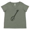 Curvy Collection Women's Fine Jersey V-Neck Tee Thumbnail