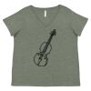 Curvy Collection Women's Fine Jersey V-Neck Tee Thumbnail
