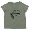 Curvy Collection Women's Fine Jersey V-Neck Tee Thumbnail