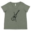 Curvy Collection Women's Fine Jersey V-Neck Tee Thumbnail