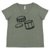 Curvy Collection Women's Fine Jersey V-Neck Tee Thumbnail