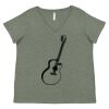 Curvy Collection Women's Fine Jersey V-Neck Tee Thumbnail