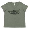 Curvy Collection Women's Fine Jersey V-Neck Tee Thumbnail