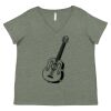 Curvy Collection Women's Fine Jersey V-Neck Tee Thumbnail