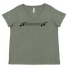 Curvy Collection Women's Fine Jersey V-Neck Tee Thumbnail