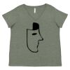 Curvy Collection Women's Fine Jersey V-Neck Tee Thumbnail