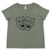 Curvy Collection Women's Fine Jersey V-Neck Tee Thumbnail