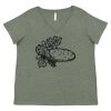 Curvy Collection Women's Fine Jersey V-Neck Tee Thumbnail