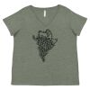 Curvy Collection Women's Fine Jersey V-Neck Tee Thumbnail