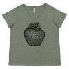 Curvy Collection Women's Fine Jersey V-Neck Tee Thumbnail