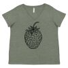Curvy Collection Women's Fine Jersey V-Neck Tee Thumbnail