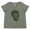 Curvy Collection Women's Fine Jersey V-Neck Tee Thumbnail