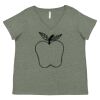 Curvy Collection Women's Fine Jersey V-Neck Tee Thumbnail