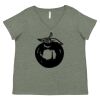 Curvy Collection Women's Fine Jersey V-Neck Tee Thumbnail