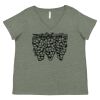 Curvy Collection Women's Fine Jersey V-Neck Tee Thumbnail