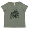 Curvy Collection Women's Fine Jersey V-Neck Tee Thumbnail