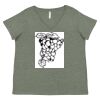 Curvy Collection Women's Fine Jersey V-Neck Tee Thumbnail