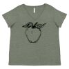 Curvy Collection Women's Fine Jersey V-Neck Tee Thumbnail