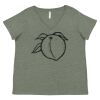 Curvy Collection Women's Fine Jersey V-Neck Tee Thumbnail