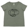Curvy Collection Women's Fine Jersey V-Neck Tee Thumbnail