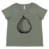 Curvy Collection Women's Fine Jersey V-Neck Tee Thumbnail