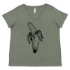 Curvy Collection Women's Fine Jersey V-Neck Tee Thumbnail