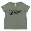 Curvy Collection Women's Fine Jersey V-Neck Tee Thumbnail