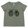 Curvy Collection Women's Fine Jersey V-Neck Tee Thumbnail