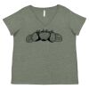 Curvy Collection Women's Fine Jersey V-Neck Tee Thumbnail