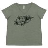 Curvy Collection Women's Fine Jersey V-Neck Tee Thumbnail