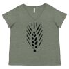 Curvy Collection Women's Fine Jersey V-Neck Tee Thumbnail