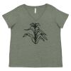 Curvy Collection Women's Fine Jersey V-Neck Tee Thumbnail