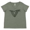 Curvy Collection Women's Fine Jersey V-Neck Tee Thumbnail