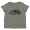 Curvy Collection Women's Fine Jersey V-Neck Tee Thumbnail