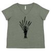 Curvy Collection Women's Fine Jersey V-Neck Tee Thumbnail