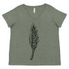 Curvy Collection Women's Fine Jersey V-Neck Tee Thumbnail