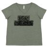 Curvy Collection Women's Fine Jersey V-Neck Tee Thumbnail
