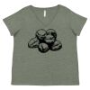 Curvy Collection Women's Fine Jersey V-Neck Tee Thumbnail